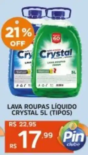Pinheiro Supermercado Lava roupas líquido crystal (tipos) oferta