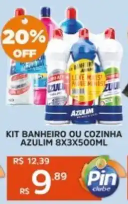 Pinheiro Supermercado Kit banheiro ou cozinha azulim oferta