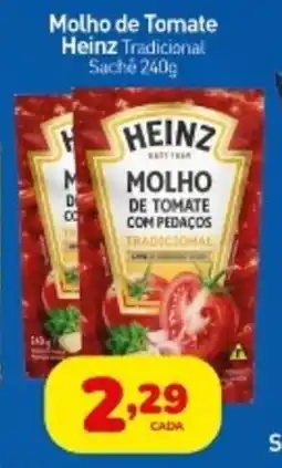 Rede Bom Lugar Molho de Tomate Heinz Tradicional Sache oferta