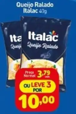 Rede Bom Lugar Queijo Ralado Italac oferta