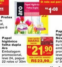 Carrefour Papel higiênico aro oferta