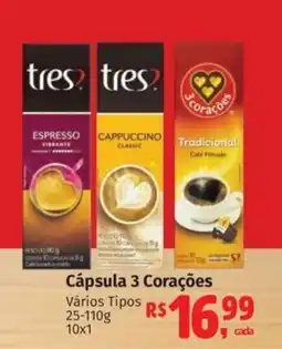 Supermercados Mateus Cápsula 3 Corações oferta
