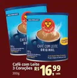 Supermercados Mateus Café com Leite 3 Coraçoes oferta