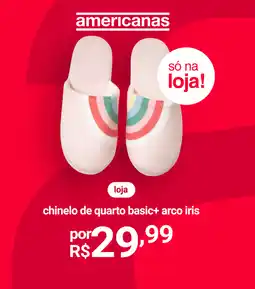 Lojas Americanas chinelo de quarto basic+ arco iris oferta