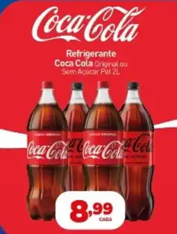 Rede Bom Lugar Refrigerante Coca Cola Original ou Sem Açúcar Pet oferta