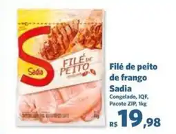Sam's Club Filé de frango Sadia oferta