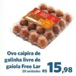 Sam's Club Ovo caipira de galinha livre de gaiola Free Lar oferta