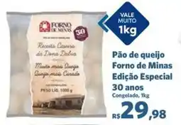 Sam's Club Pão de queijo Forno de Minas Edição Especial 30 anos Congelado, oferta