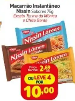 Rede Bom Lugar Macarrão Instantâneo Nissin Sabores oferta