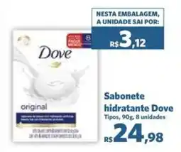 Sam's Club Sabonete hidratante Dove Tipos, oferta