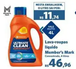 Sam's Club Lava-roupas líquido Member's Mark oferta