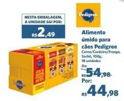 Sam's Club Alimento úmido para cães Pedigree oferta