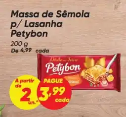 Dia Massa de Sêmola p/Lasanha Petybon oferta