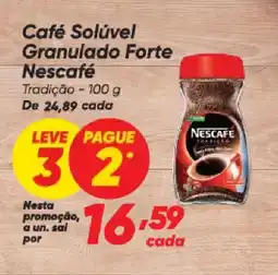 Dia Café Solúvel Granulado Forte Nescafé Tradição oferta
