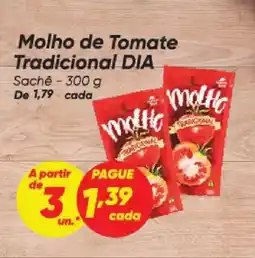 Dia Molho de Tomate Tradicional DIA Sachê oferta