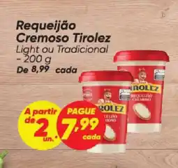 Dia Requeijão Cremoso Tirolez oferta