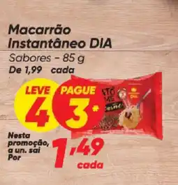 Dia Macarrão Instantâneo DIA Sabores oferta