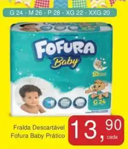 Mineirão Atacarejo Fralda Descartável Fofura Baby Prático oferta