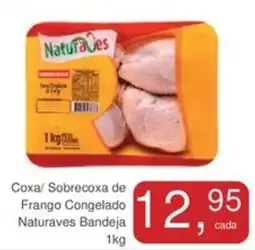 Mineirão Atacarejo Coxa/ Sobrecoxa de Frango Congelado Naturaves Bandeja oferta
