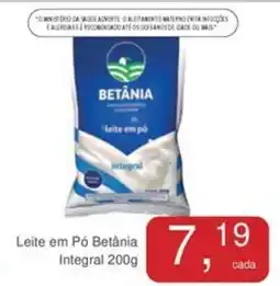 Mineirão Atacarejo Leite em Pó Betânia Integral oferta