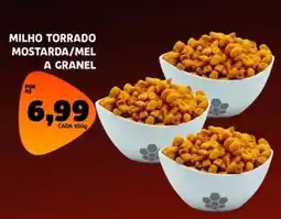 Bergamais Supermercados Milho torrado mostarda/mel a granel oferta