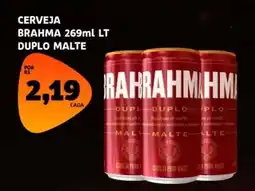 Bergamais Supermercados Cerveja brahma lt duplo malte oferta