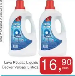 Mineirão Atacarejo Lava Roupas Líquido Becker Versátil oferta