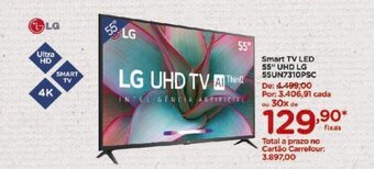 Carrefour Smart TV LED 55" UHD LG oferta