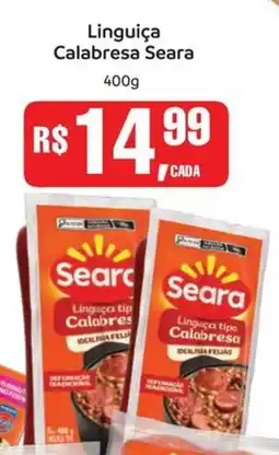 Supermercados Mateus Linguiça Calabresa Seara oferta