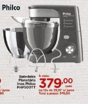 Carrefour Batedeira Planetaria Inox Philco oferta