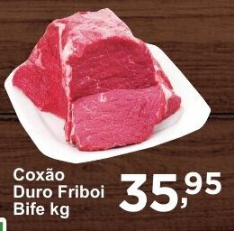 Rossi Supermercado Coxao Duro Friboi Bife 1kg oferta