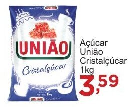 Rossi Supermercado Acucar Uniao Cristalcucar 1kg oferta