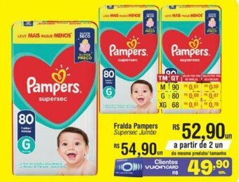 Fort Atacadista Fralda Pampers Supersec Jumbo oferta