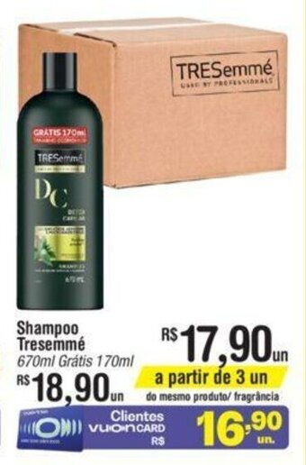 Fort Atacadista Shampoo Tresemme 670ml gratis 170ml oferta