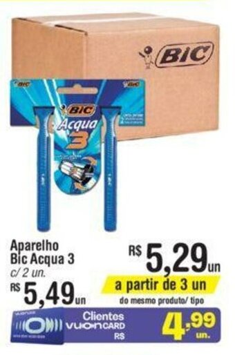 Fort Atacadista Aparelho Bic Acqua 3 c/2 un. oferta