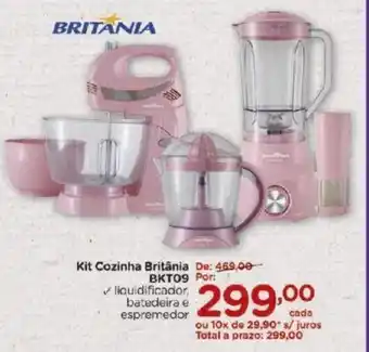 Carrefour Kit Cozinha Britania BKT09 oferta