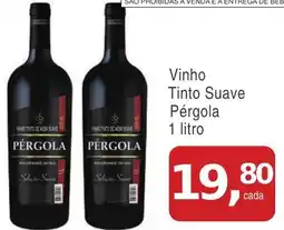 Mineirão Atacarejo Vinho Tinto Suave Pérgola oferta