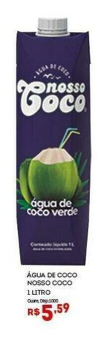 Bistek Supermercados Agua de Coco Nosso Coco 1L oferta