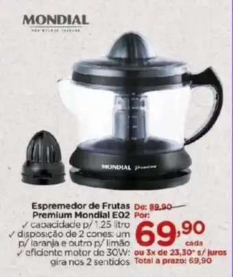 Carrefour Espremedor de Frutas Premium Mondial EO2 oferta