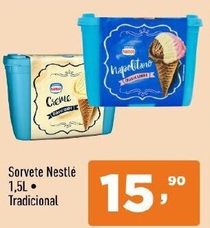 Supermercados Pague Menos Sorvete Nestle 1.5L Tradicional oferta