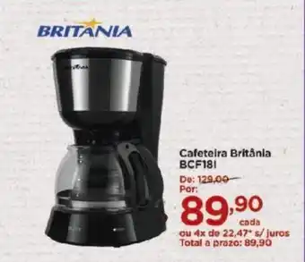 Carrefour Cafeteira Britania BCF181 oferta