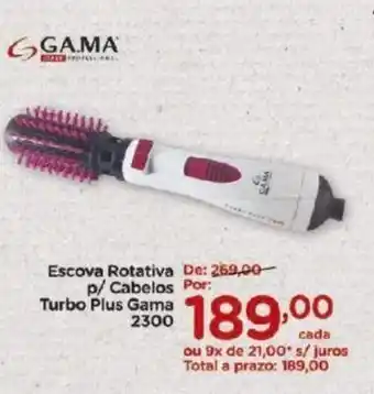 Escova Rotativa p/ Cabelos Turbo Plus Gama 2300