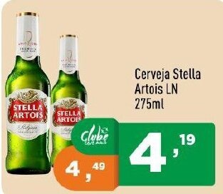 Supermercados Pague Menos Cerveja Stella Artois ln 275ml oferta