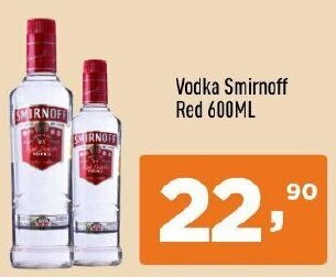 Supermercados Pague Menos Vodka Smirnoff Red 600ml oferta