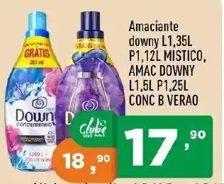 Supermercados Pague Menos Amaciante Downy L1,35L p1,12L Mistico, Amac Downy L1,5L P1,2L conc b verao oferta