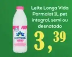Semar Supermercado Leite Longa Vida Parmalat 1L per integral semi ou desnatado oferta