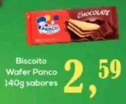 Semar Supermercado Biscoito Wafer Panco sabores 140g oferta