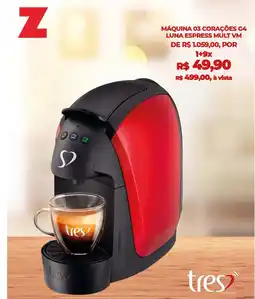Magazan Máquina 03 corações g4 luna espress mult vm oferta
