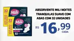 Bahamas Mix Absorvente mili noites tranquilas suave com abas com 32 unidades oferta