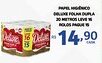 Bahamas Mix Papel higiênico deluxe folha dupla 20 metros leve 16 rolos pague 15 oferta